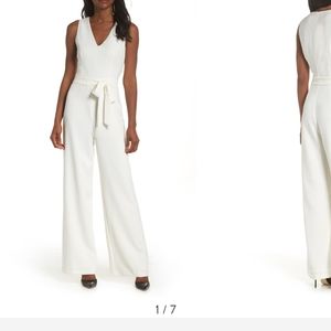 White Vince camuto jumpsuit